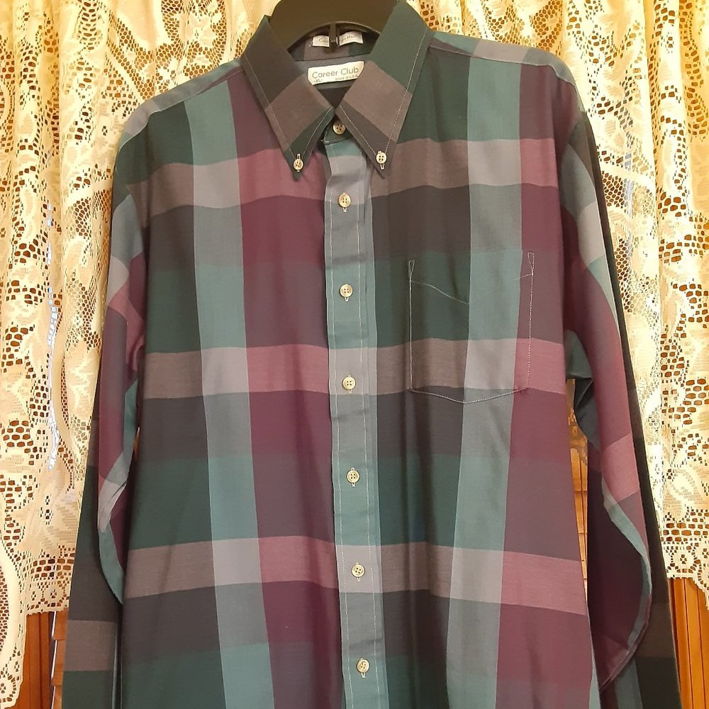 Mens Career Club Cambridge Hall Long Sleeve Shirt Size XL